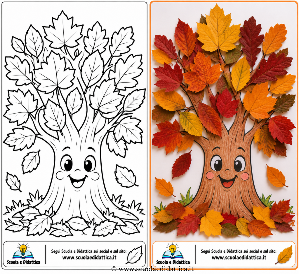 Lavoretti con foglie per bambini