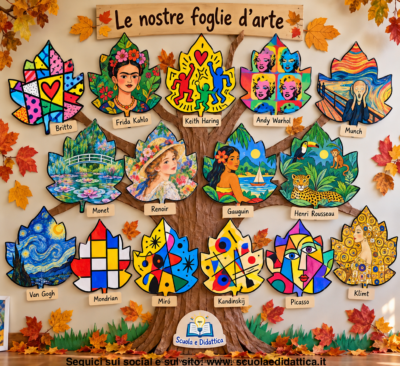 Lavoretti d'autunno Foglie dei grandi artisti