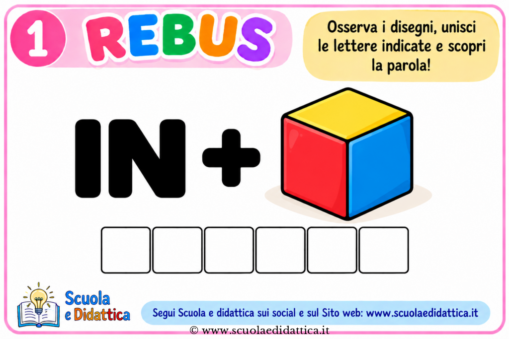 Giochi didattici per bambini rebus 5