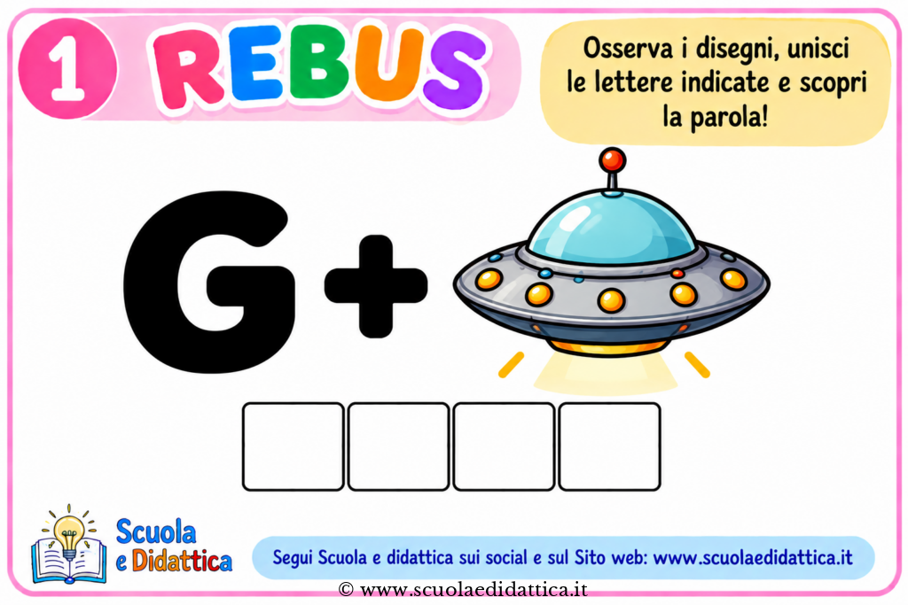 Giochi didattici per bambini rebus 2