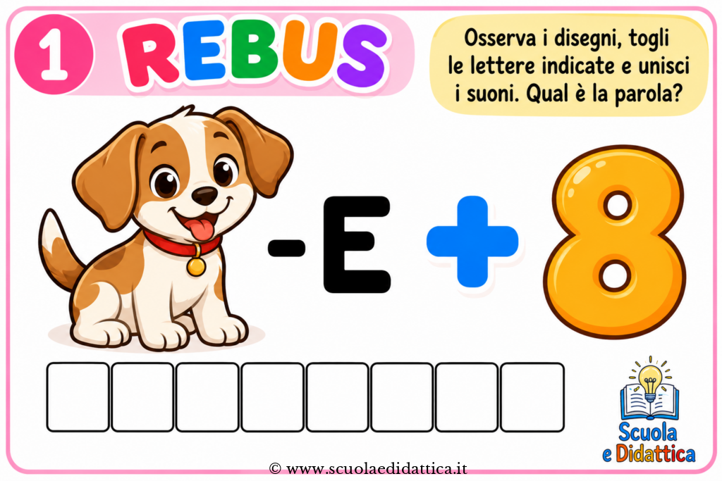 Giochi didattici per bambini rebus